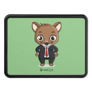 Cute rat cartoon illustration hitch cover
