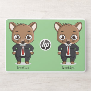 Cute rat cartoon illustration HP laptop skin