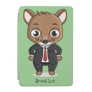 Cute rat cartoon illustration iPad mini cover