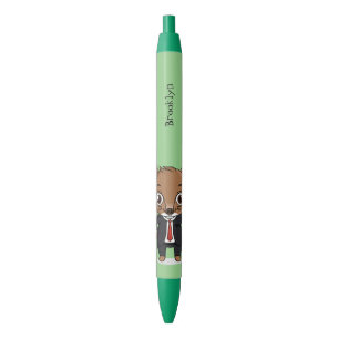 Cute rat cartoon illustration pen
