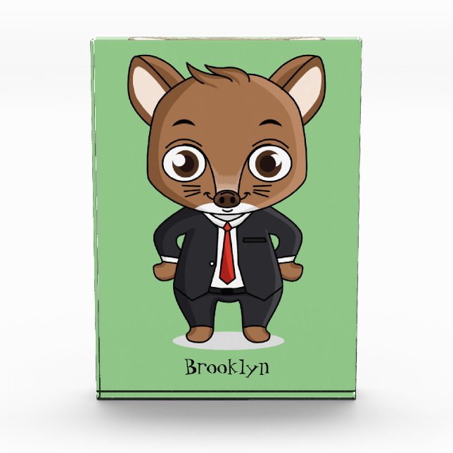 Cute rat cartoon illustration  photo block (Front)