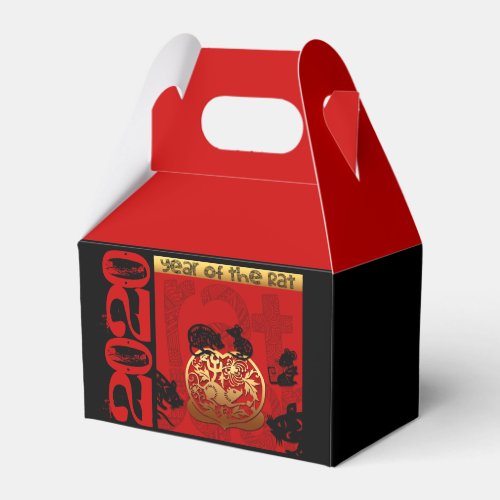 Cute Rat Chinese Year 2020 Zodiac Birthday GFB Favor Boxes