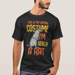 Cute Rat Domestic Rat Rodent Mouse Pet Biology 13 T-Shirt