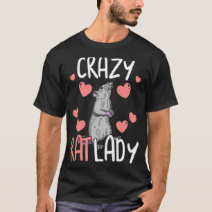 Cute Rat Domestic Rat Rodent Mouse Pet Biology 48 T-Shirt