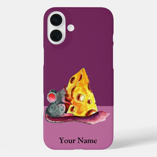 Cute Rat Eating Cheese Case Iphone (Back)
