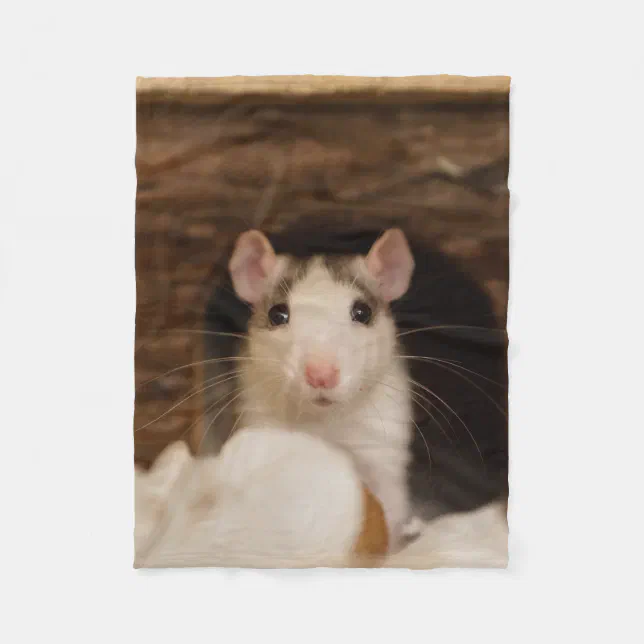 Cute Rat Fleece Blanket Zazzle