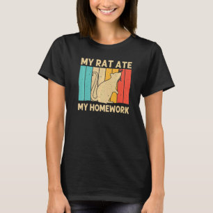 Cute Rat For Kids Boys Mouse Rat River Rat Pet Rod T-Shirt