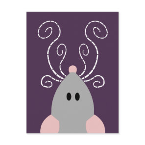 Cute Rat or Mouse Post Card