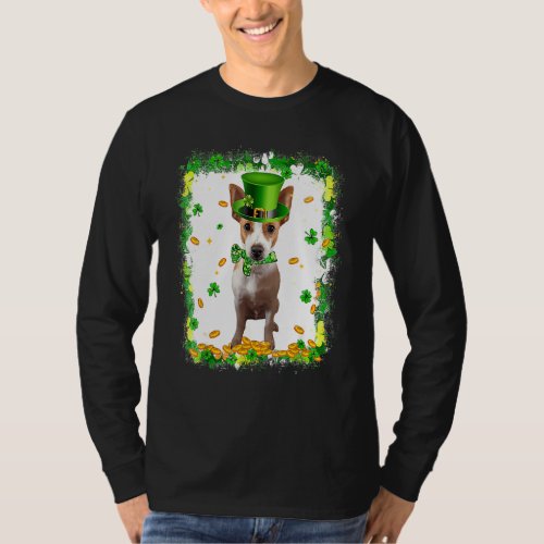 Cute Rat Terrier Dog St Patricks Day Irish Shamroc T_Shirt