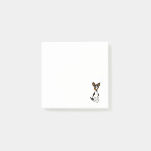 Cute Rat Terrier Puppy Dog Cartoon Post-it Notes
