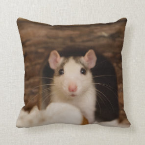 Cute Rat Throw Pillow
