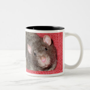 Cute Rat Two-Tone Coffee Mug