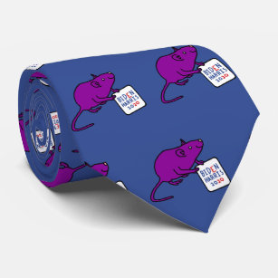 Cute Rats on Blue for Biden Harris Tie
