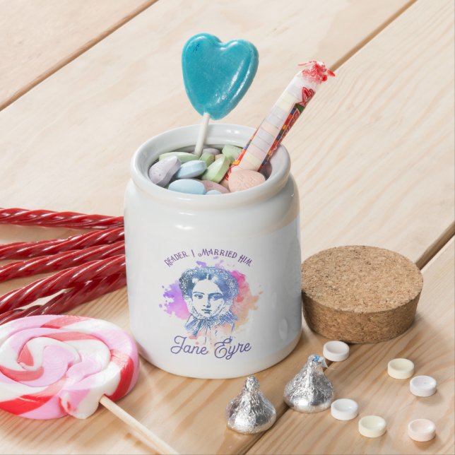 Cute Reader I Married Him Jane Eyre Portrait Candy Jar (In Situ)