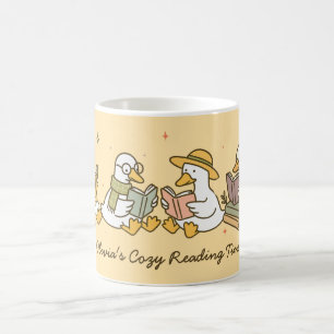 Cute Reading Goose Mug