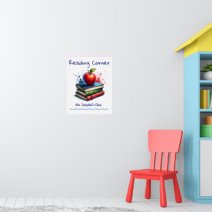 Cute Reading School CLASSROOM Poster Personalize