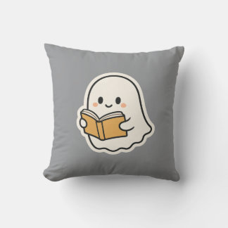 Cute Reading Throw Pillow