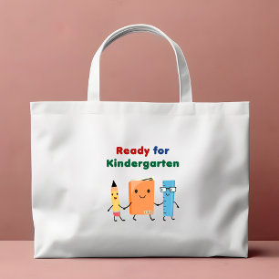 Cute Ready for Kindergarten School Book Mini Tote Bag