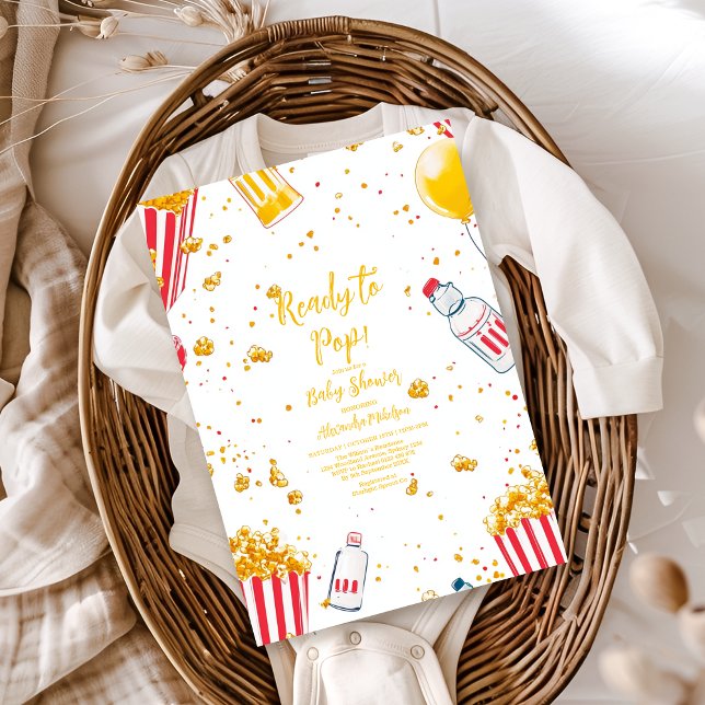 Cute  Ready to Pop Baby Shower Invitation (Creator Uploaded)