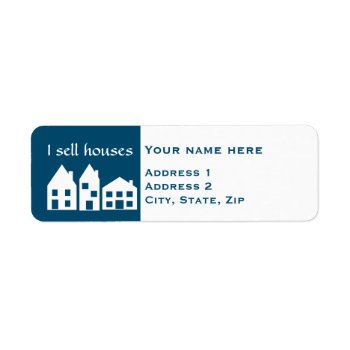 Cute Real Estate Label by TheHopefulRomantic at Zazzle