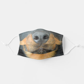 Cute Realistic Rottweiler Dog Mouth Adult Cloth Face Mask