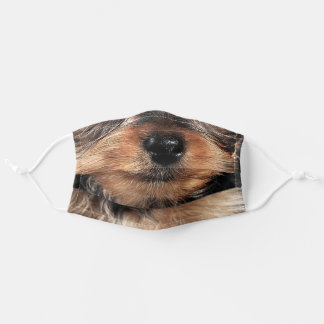 Cute Realistic Yorkshire Terrier Dog Mouth Adult Cloth Face Mask
