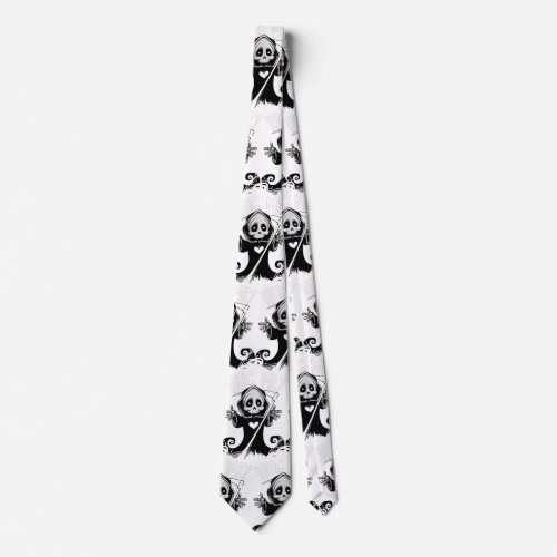 Cute Reaper _ Death Design  Neck Tie