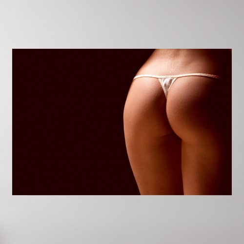 Cute rear view poster