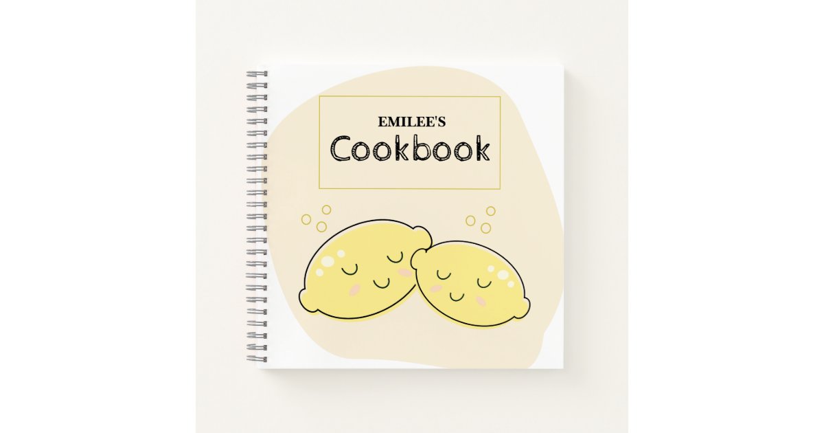 Cute Blank Keepsake Recipe Book, Write In Family Recipes Spiral Notebook  Journal