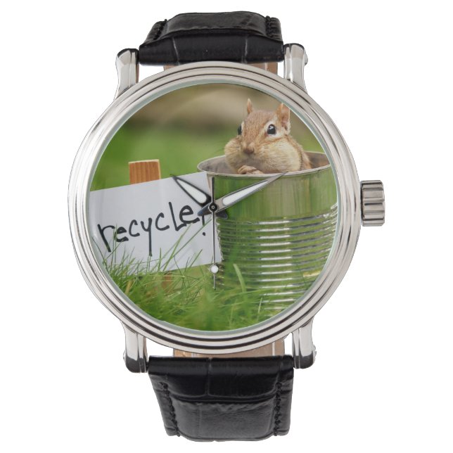 Cute Recycling Chipmunk Watch (Front)