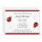 Cute Red and Black Ladybugs Baby Shower
