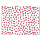 Cute Love Hearts Pink Red Purple Valentine Tissue Paper | Zazzle