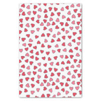 Cute Heart Pastel Color Pattern Valentine's Day Tissue Paper | Zazzle