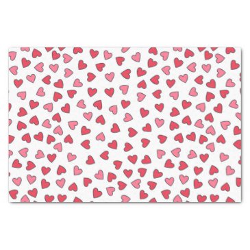 Cute Red and Pink Little Hearts Pattern 