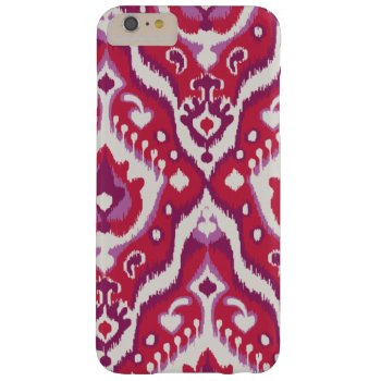 Cute Red And Purple Ikat Tribal Patterns Barely There Iphone 6 Plus Case by TintAndBeyond at Zazzle