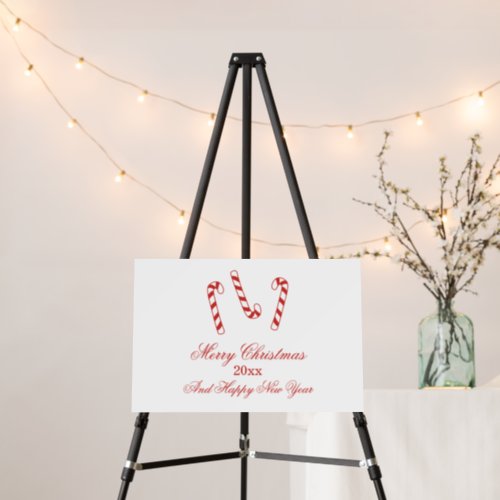 Cute Red and White Candy Canes Christmas   Foam Board