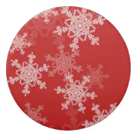 Red, Green and White Christmas Fairy and Snowflake Eraser