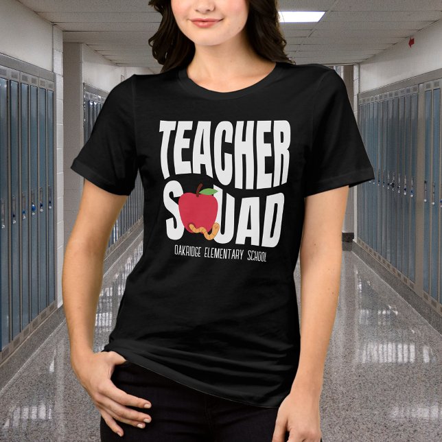 Cute Red Apple Teacher Squad Tri-Blend Shirt (Creator Uploaded)