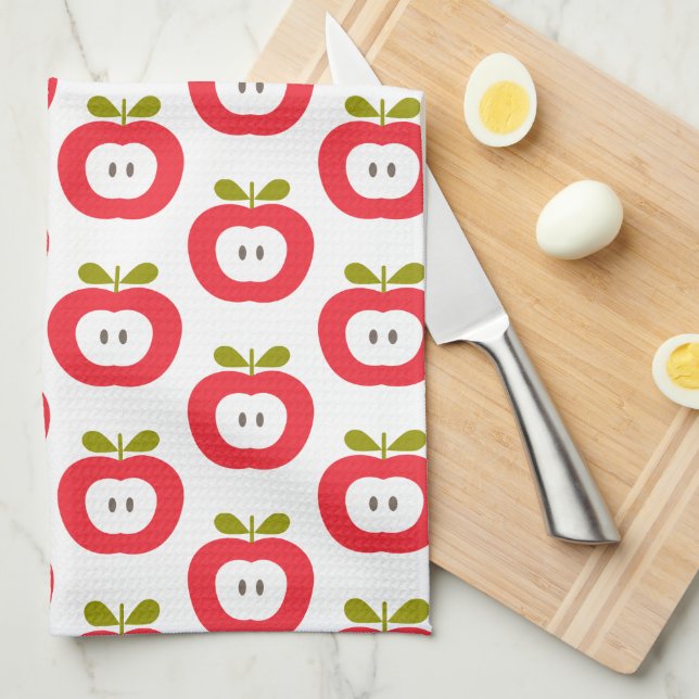 Cute Red Apples Kitchen Towel (Quarter Fold)