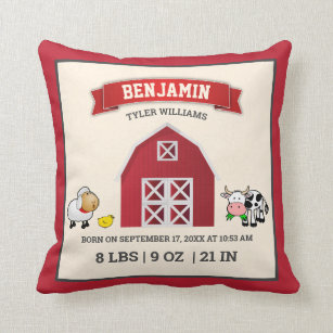 barn red throw pillows
