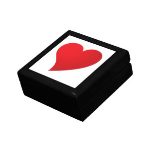 Cute red big heart minimalist Modern Valentine’s Gift Box