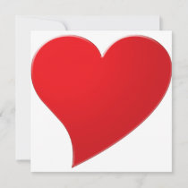 Cute white red big Heart chic Valentine's day Post-it Notes