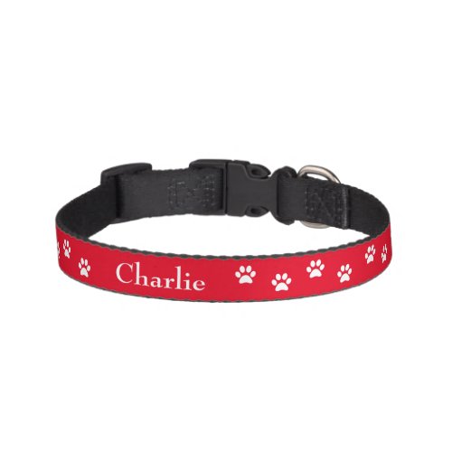 Cute Red  Black with AddressPhone Number Pet Collar