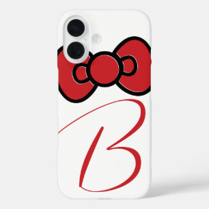 Cute Red Bow Whimsical iPhone 16 Case