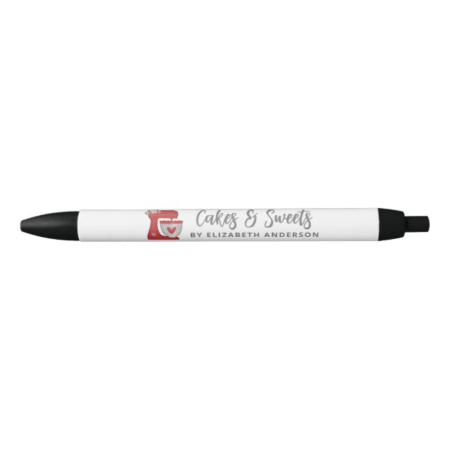 Cute Red Cake Mixer Promotional Bakery  Pen (Front)