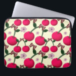 Cute red cherry pattern  laptop sleeve<br><div class="desc">Add a sweet and playful touch to your style with this cute cherry pattern design. Featuring vibrant red cherries in a seamless aesthetic layout, this design is perfect for lovers of coquette, cottagecore, and kawaii vibes. Ideal for summer outfits, fruity aesthetics, soft girl style, and trendy minimal decor. This versatile...</div>