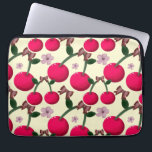 Cute red cherry pattern  laptop sleeve<br><div class="desc">Add a sweet and playful touch to your style with this cute cherry pattern design. Featuring vibrant red cherries in a seamless aesthetic layout, this design is perfect for lovers of coquette, cottagecore, and kawaii vibes. Ideal for summer outfits, fruity aesthetics, soft girl style, and trendy minimal decor. This versatile...</div>