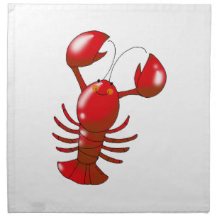 Cute red crab napkin