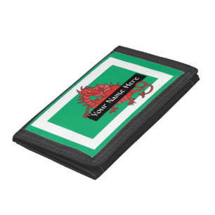 Cute Red Dragon Trifold Wallet to Personalize