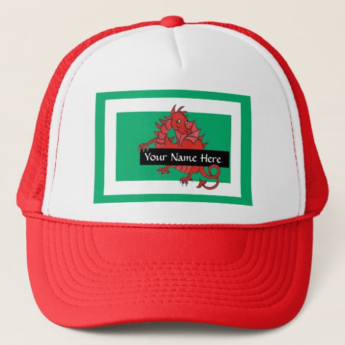 Cute Red Dragon Trucker Hat to Personalize